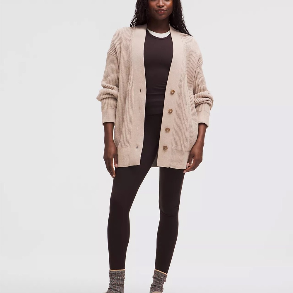 Knit Button-Front Cardigan
